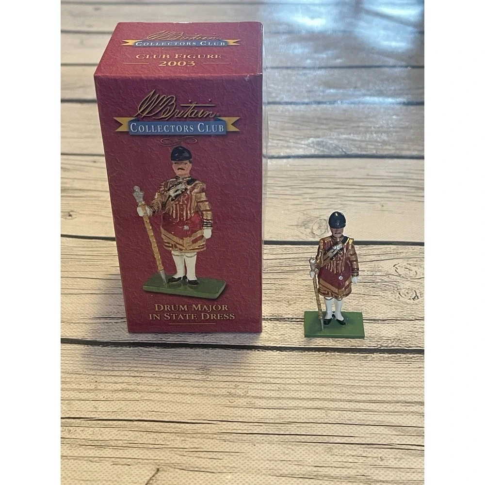 Britains Collectors Club - Drum Major In State Dress W Britain Club Figure 2003
